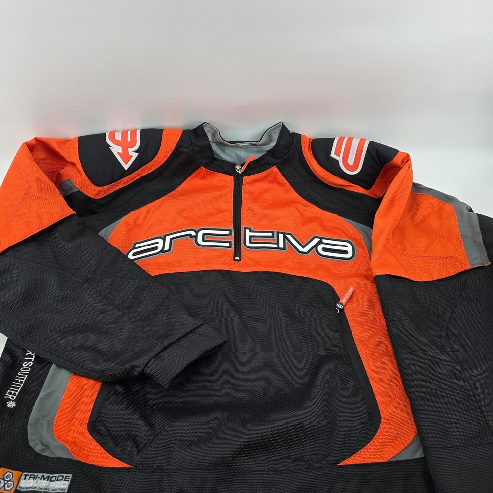 Arctiva Comp RR 2 Snowmobile Jacket Mens Tri-Mode Technical Orange Black Large